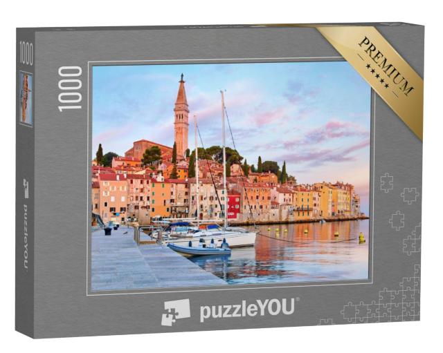 Puzzel 1000 stukjes „Middeleeuws stadje Rovinj aan de Adriatische Zee, Kroatië“