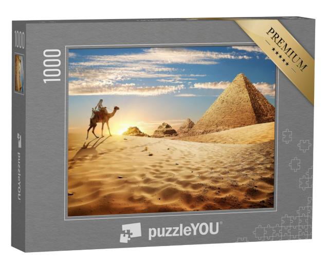 Puzzel 1000 stukjes „Zonsondergang in de woestijn“