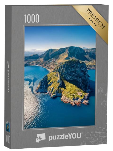 Puzzel 1000 stukjes „Indrukwekkende Kaap Zafferano, Sicilië, Italië“