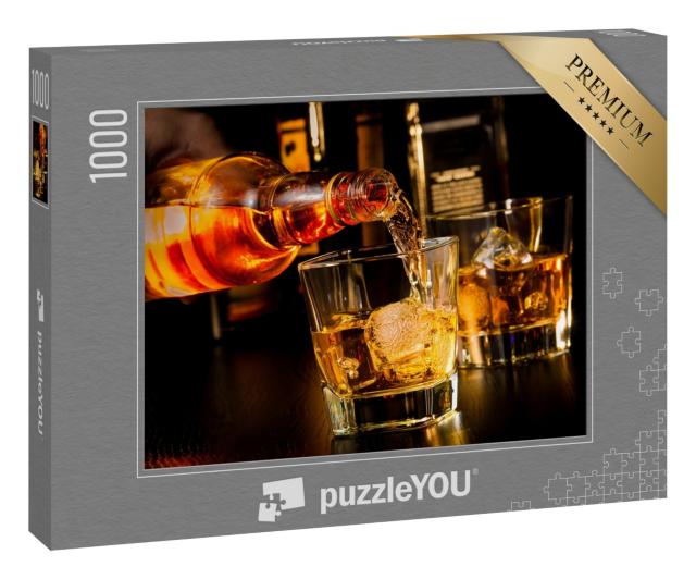Puzzle „Barmann schenkt Whiskey ein“