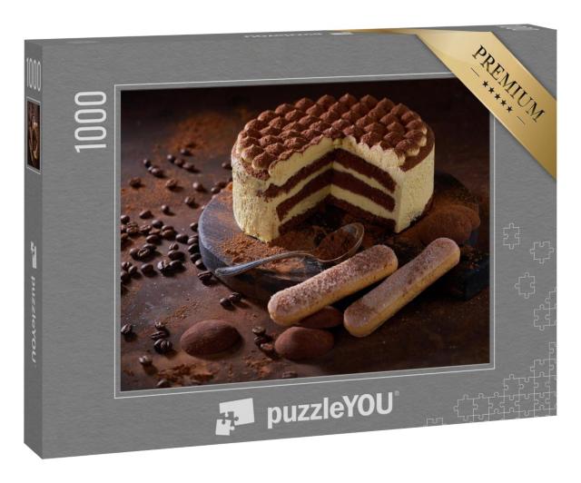 Puzzle 100 Teile „Tiramisu-Torte“