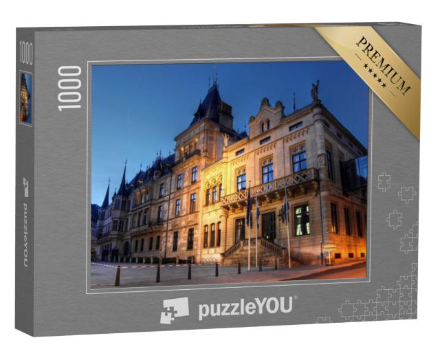 Puzzel 1000 stukjes „Groothertogelijk Paleis en Kamer van Afgevaardigden, Luxemburg-stad“