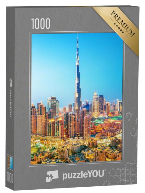 Puzzel 1000 stukjes „Dubai skyline met de Burj Khalifa“