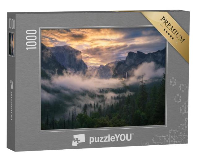 Puzzel 1000 stukjes „Zonsopgang in Yosemite National Park, Californië, VS“