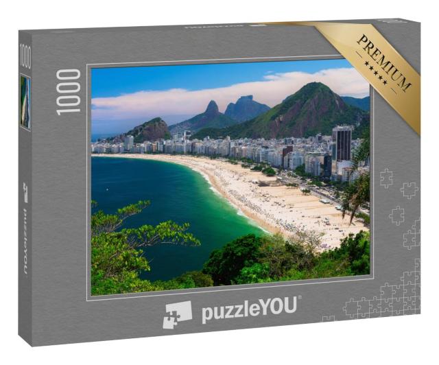 Puzzle 1000 Teile „Copacabana, berühmter Strand in Rio de Janeiro, Brasilien“