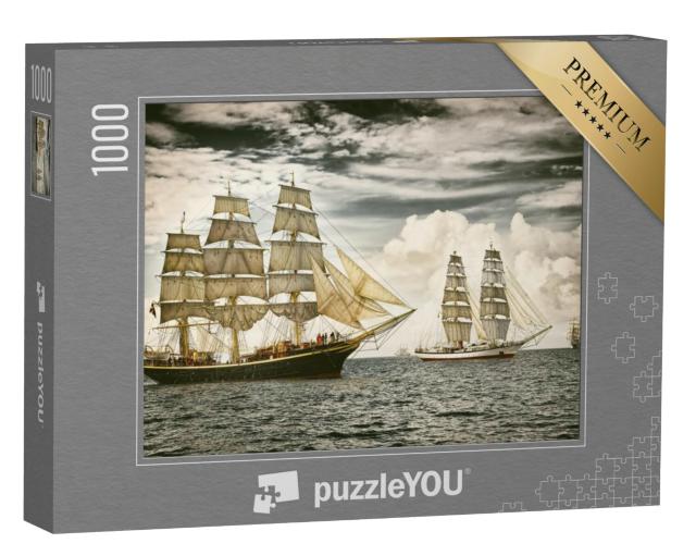 Puzzel 1000 stukjes „Zeilschepen op open zee“