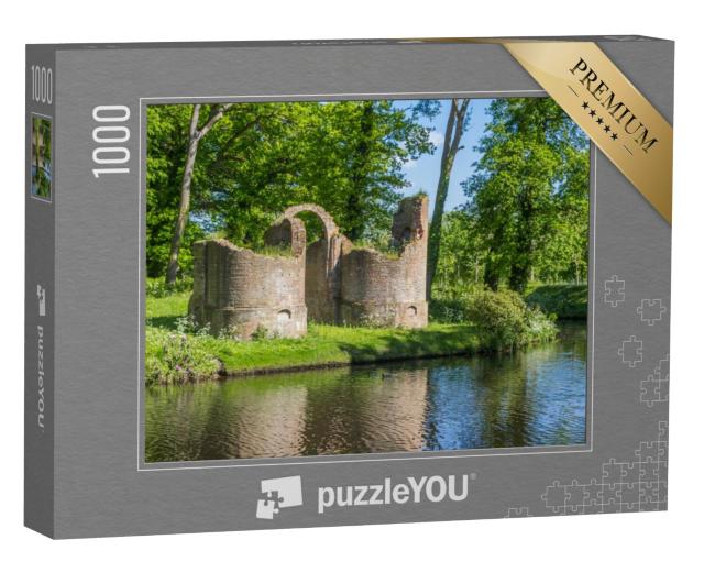 Puzzel 1000 stukjes „Ruïnes van Kasteel Toutenburgh in Vollenhove, Nederland“