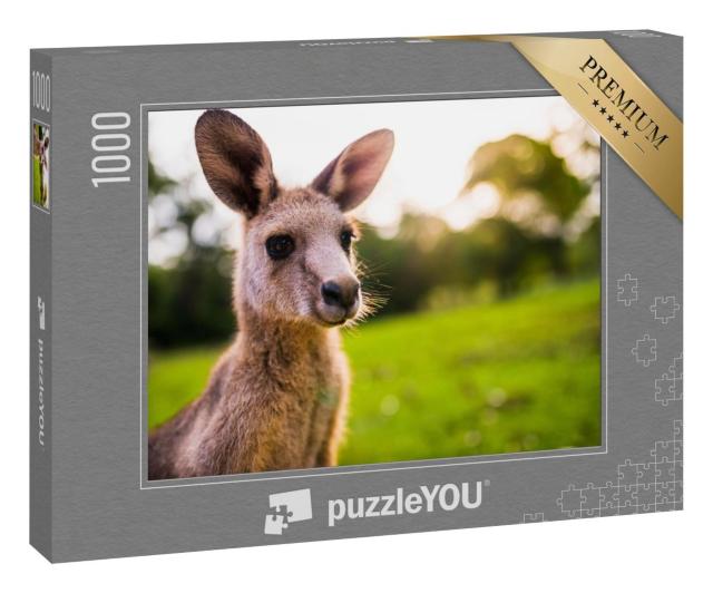 Puzzle 100 Teile „Junges Känguru an der Ostküste Australiens“
