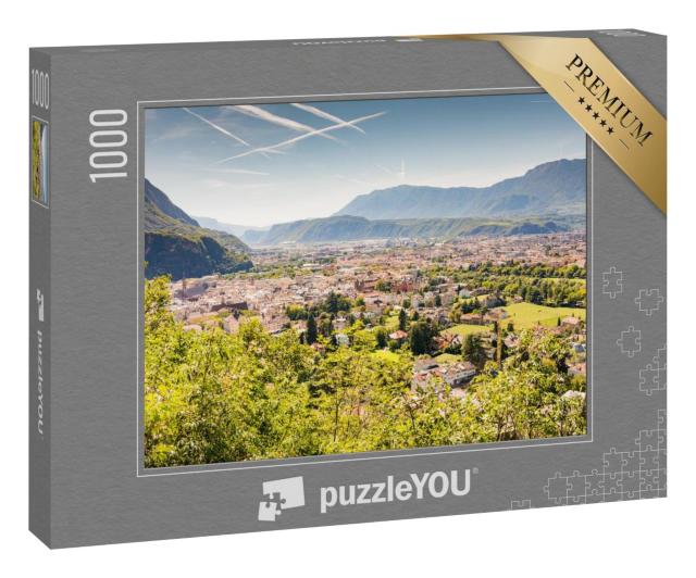 Puzzle 1000 Teile „Blick über Bozen, Südtirol, Italien“