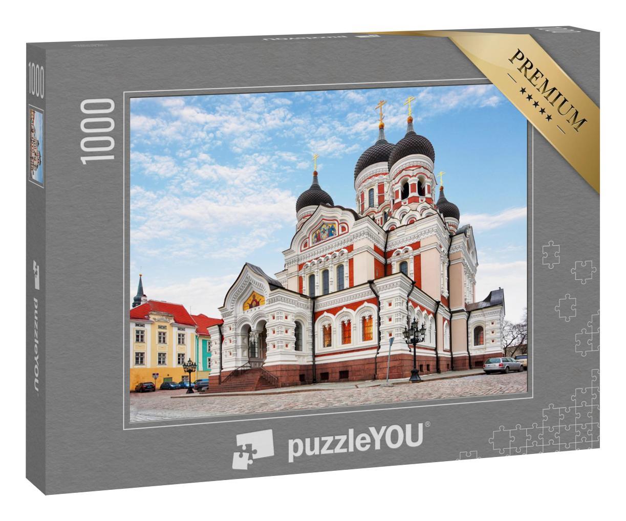 Puzzle 1000 Teile „Alexander-Newski-Kathedrale in der Altstadt von Tallinn, Estland“
