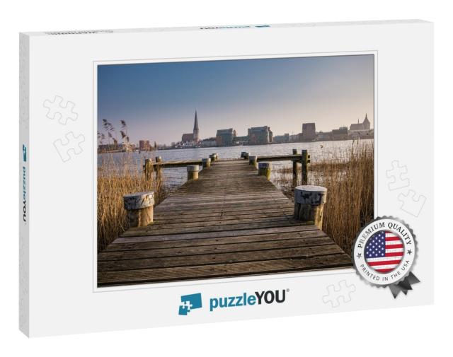 View to the Hanseatic City Rostock Germany... Jigsaw Puzzle
