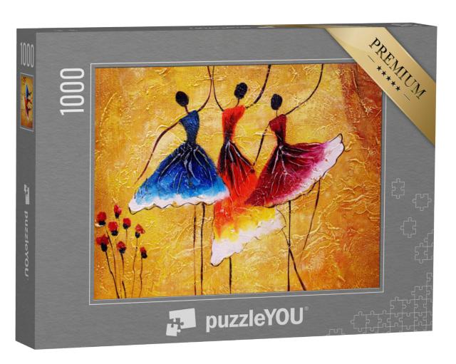 Puzzel 1000 stukjes „Olieverfschilderij: Spaanse dans“