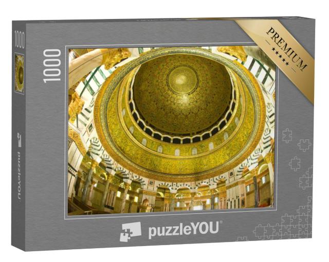 Puzzel 1000 stukjes „Binnenaanzicht van de koepel van de Rotskoepel, Jeruzalem“