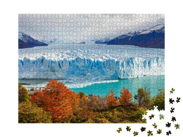 Puzzle 1000 Teile „Der Perito-Moreno-Gletscher im Nationalpark Los Glaciares, Santa Cruz, Argentinien“
