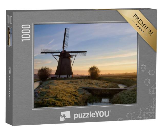 Puzzel 1000 stukjes „De Oude Doornse Molen bij het dorp Almkerk in Noord-Brabant“