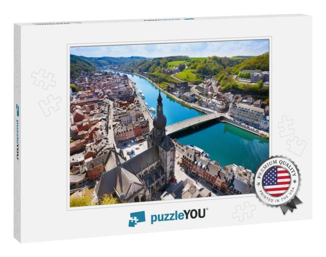 The Top View of Pont Charles De Gaulle Bridge Over Meuse... Jigsaw Puzzle