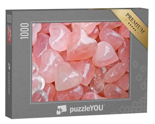 Puzzel 1000 stukjes „Hartvormige rozenkwarts“