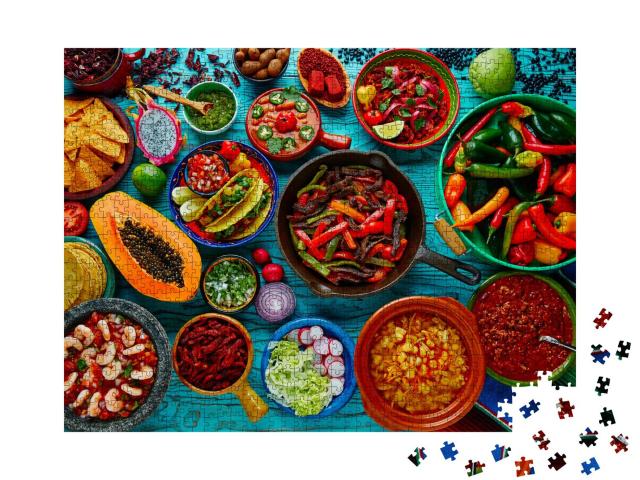 Puzzle 1000 Teile „Mexikanisches Essen“