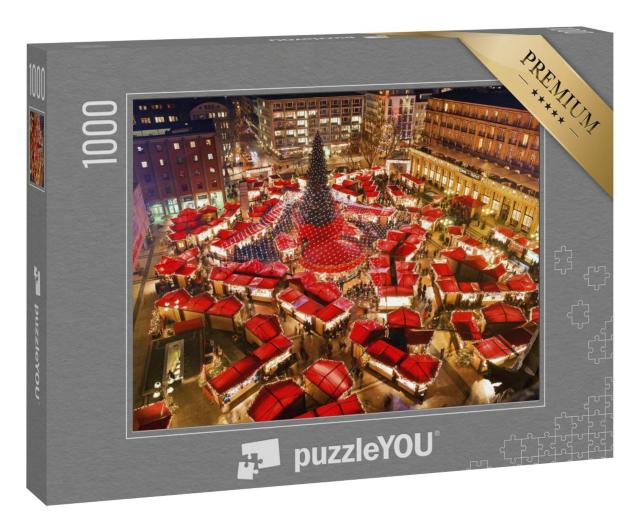 Puzzle 1000 Teile „Weihnachtsmarkt am Kölner Dom“