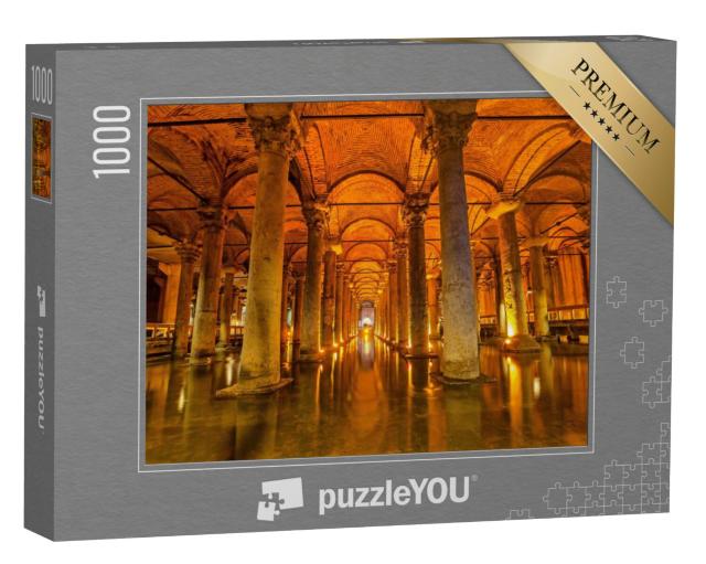 Puzzel 1000 stukjes „Basiliekreservoir in Istanbul: waterreservoir uit de 6e eeuw“