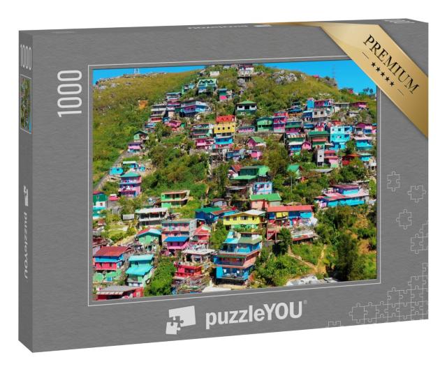 Puzzle „Bunte Häuser von La Trinidad, Philippinen“