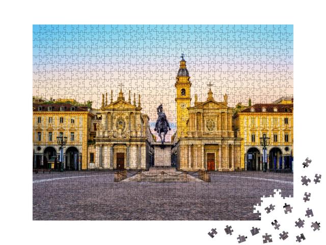 Puzzle 1000 Teile „Piazza San Carlo, Turin, Italien“