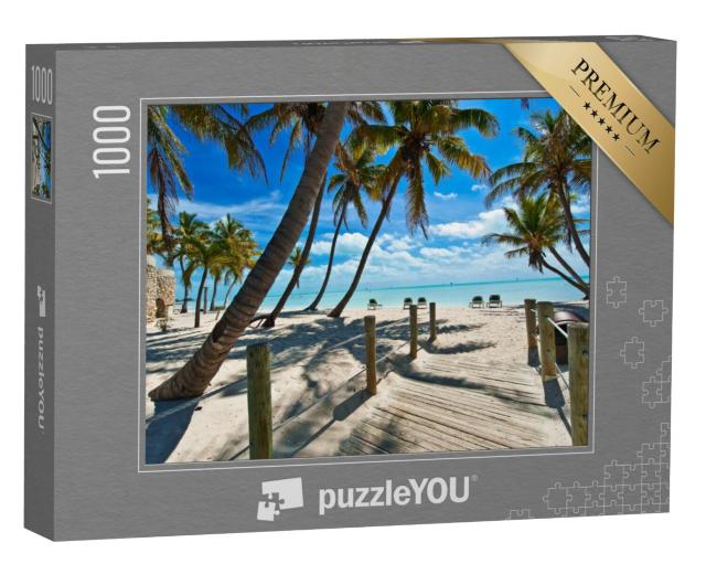 Puzzel 1000 stukjes „Voetgangersbrug naar het strand, Key West“