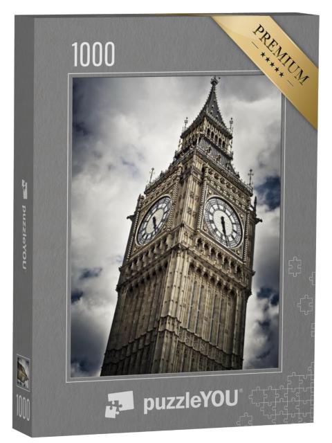 Puzzel 1000 stukjes „Sfeervolle opname van de Big Ben, Londen, Engeland“