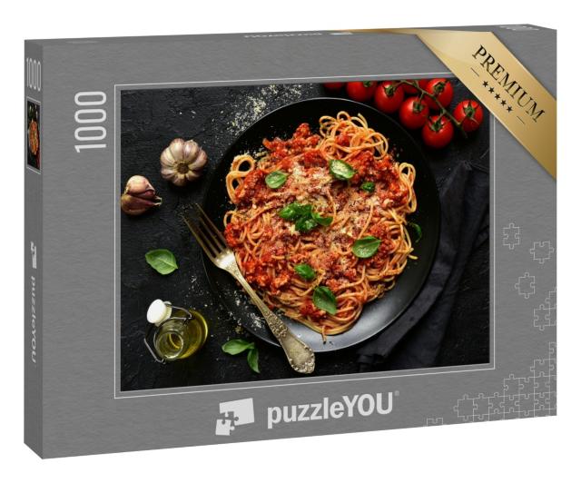 Puzzle 1000 Teile „Traditionelle italienische Spaghetti Bolognese“