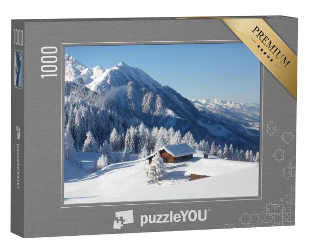 Puzzel 1000 stukjes „Indrukwekkend winterlandschap in de Oostenrijkse Alpen“