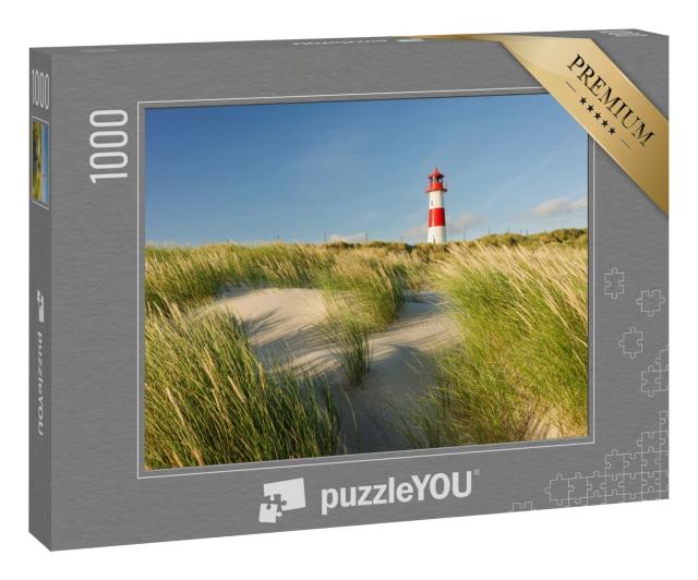 Puzzle 1000 Teile „Leuchtturm List Ost am Ellenbogen, Sylt, Schleswig-Holstein“