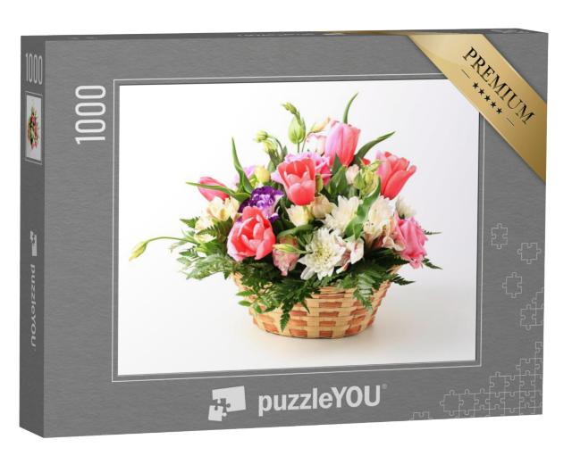 Puzzel 1000 stukjes „Mand met bloemen“