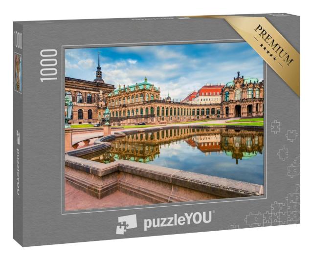 Puzzle 1000 Teile „Der Dresdner Zwinger am frühen Morgen, Sachsen, Deutschland“