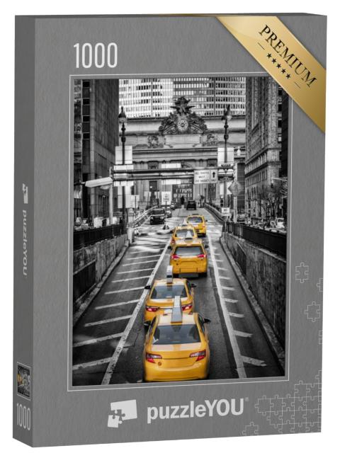 Puzzel 1000 stukjes „Gele taxi's voor Grand Central Terminal, New York“