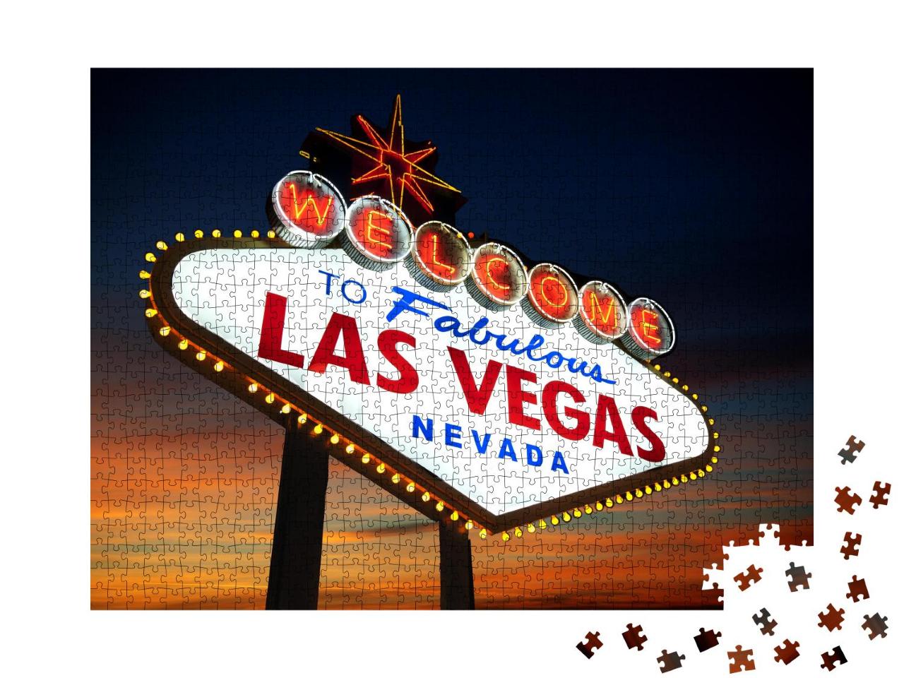 Puzzle 1000 Teile „Willkommen in Las Vegas!“