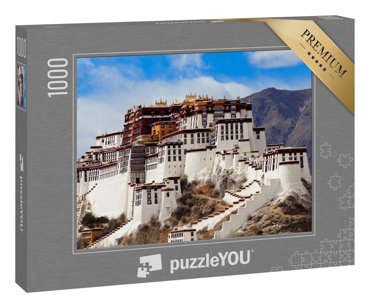Puzzle 1000 Teile „Beeindruckender Potala-Palast in Tibet, UNESCO-Weltkulturerbe“