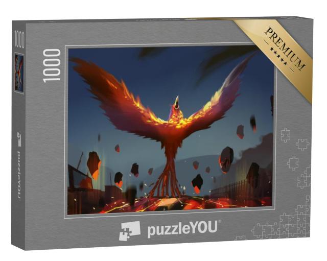 Puzzel 1000 stukjes „De wederopstanding van de feniks“