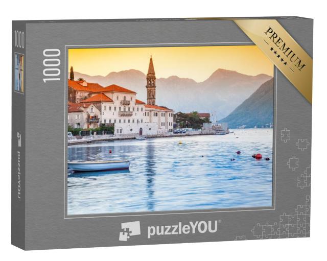 Puzzel 1000 stukjes „Zonsopgang boven Perast, Montenegro“