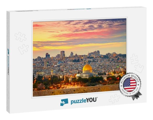 View to Jerusalem Old City. Israel... Jigsaw Puzzle