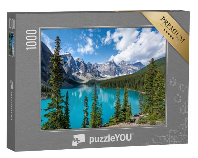 Puzzel 1000 stukjes „Moraine Lake, Banff National Park, Canadese Rocky Mountains“