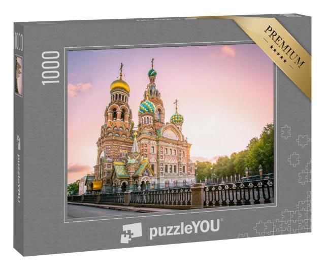 Puzzle 1000 Teile „Kathedrale der Auferstehung Christi, St. Petersburg, Russland“