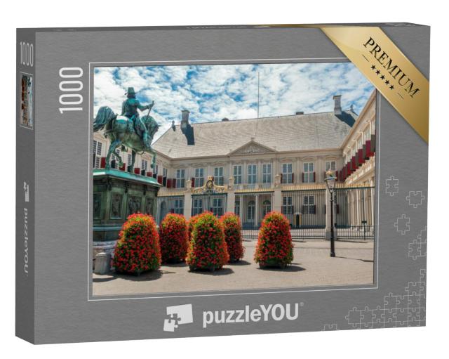 Puzzel 1000 stukjes „Residentie van de Nederlandse vorsten "Paleis Noordeinde" in het centrum van Den Haag“