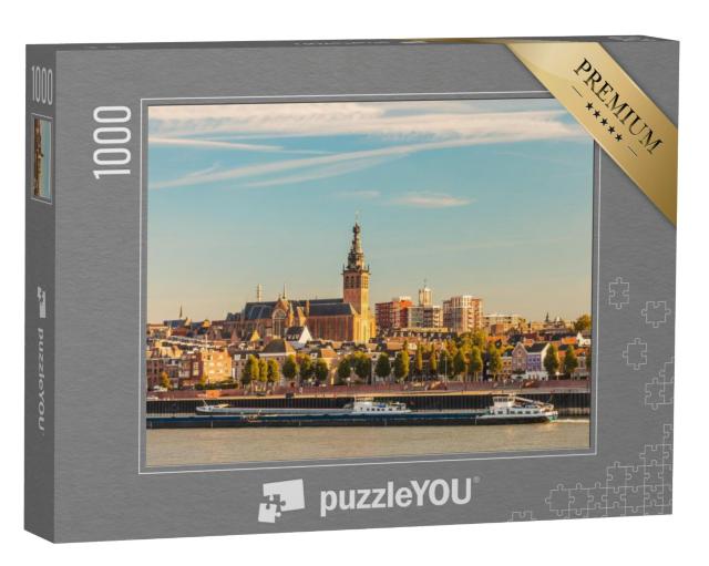 Puzzel 1000 stukjes „De Nederlandse stad Nijmegen aan de Waal“