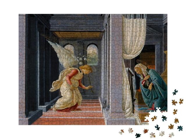 Puzzle 1000 Teile „Die Verkündung von Botticell, Renaissance“