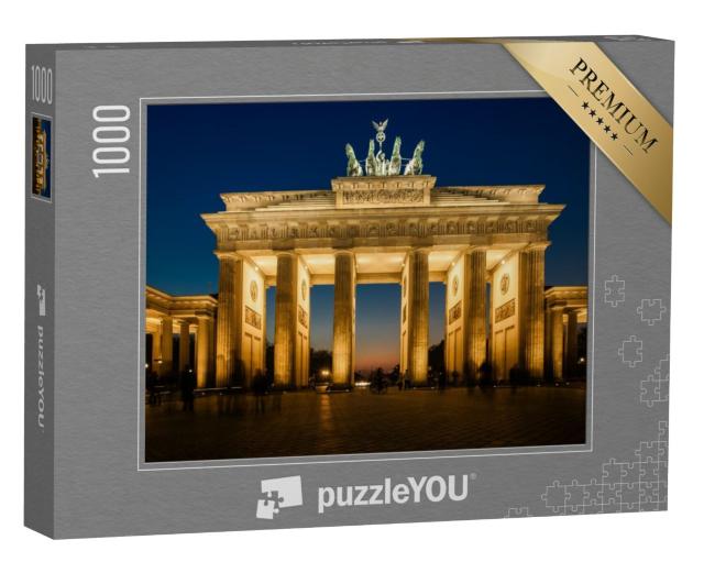 Puzzel 1000 stukjes „De verlichte Brandenburger Tor in Berlijn“