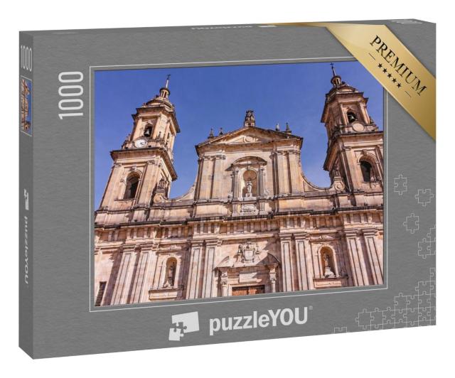 Puzzle 1000 Teile „Fassade der Primada Kathedrale von Bogota, Kolumbien“