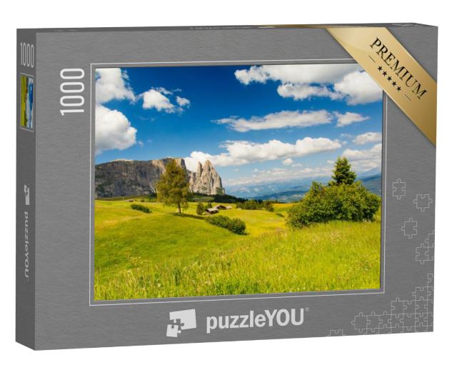 Puzzel 1000 stukjes „Prachtige Alpe di Siusi in Zuid-Tirol, Italië“