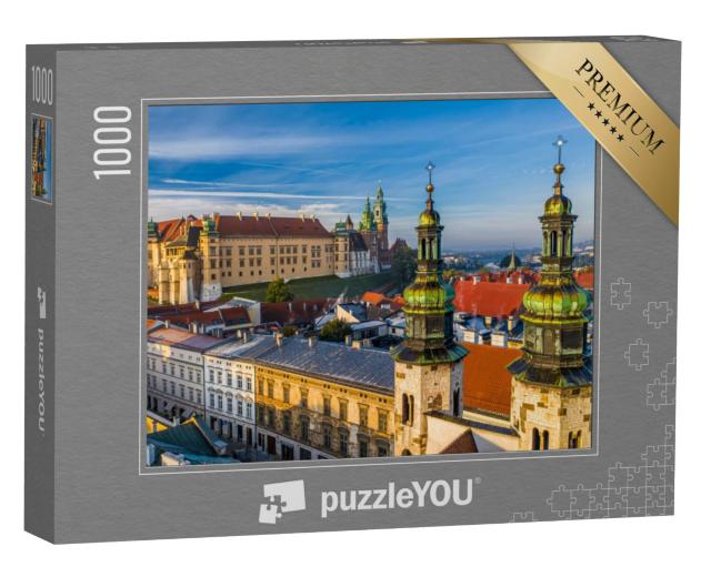 Puzzel 1000 stukjes „Het centrum van Krakau met uitzicht op Kasteel Wawel, Polen“