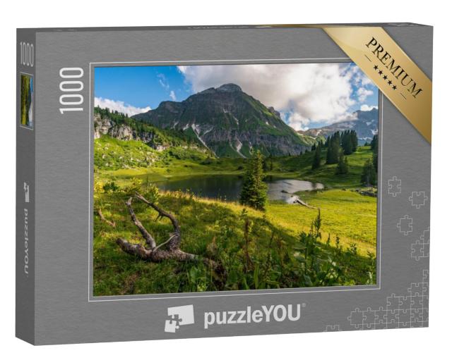 Puzzel 1000 stukjes „Fantastische wandeling in het prachtige Lechquellengebergte“