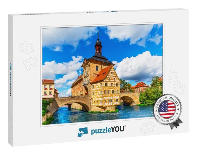 Scenic Summer View of the Old Town Architecture with City... Jigsaw Puzzle